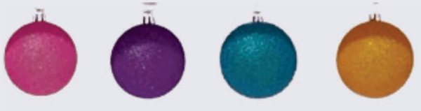 Bola com Gliter cores sortidas 12*24
