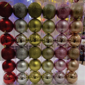 Bola Tubo 8cm (Fosca,Glitter,Brilho)