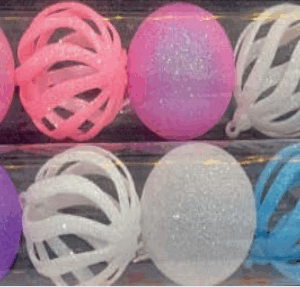 Bola Tubo 6cm cor Neon (Rosa, branca, roxa e azul claro)