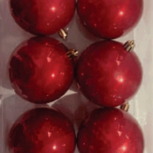 Bola lisa perolada de natal VM 4cm 12*72