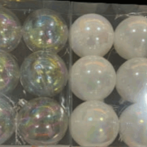 Bolas sortidas 6cm frutacor perolada