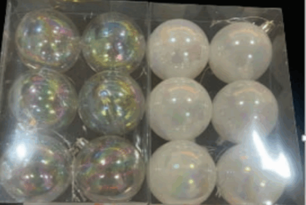 Bolas sortidas 6cm frutacor perolada