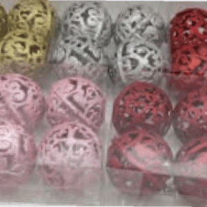 Bola vazada 8cm 4*48 cx PVC