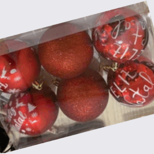 Bola 8cm Feliz Natal