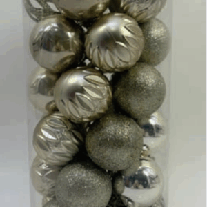 KIT 30 BOLAS 6cm champanhe