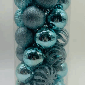KIT 30 BOLAS 6cm AZUL claro