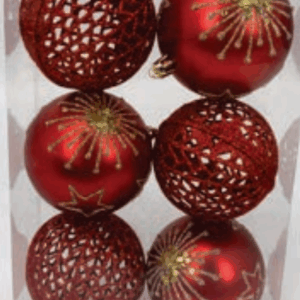 Kit 6 BOLAS LUXO 8cm