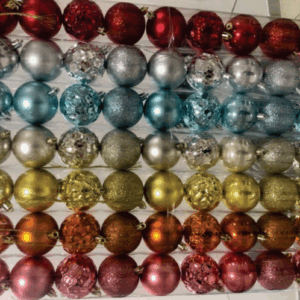 BOLA 6CM FOSCA/BRILHANTE/GLITTER/COLMEIA