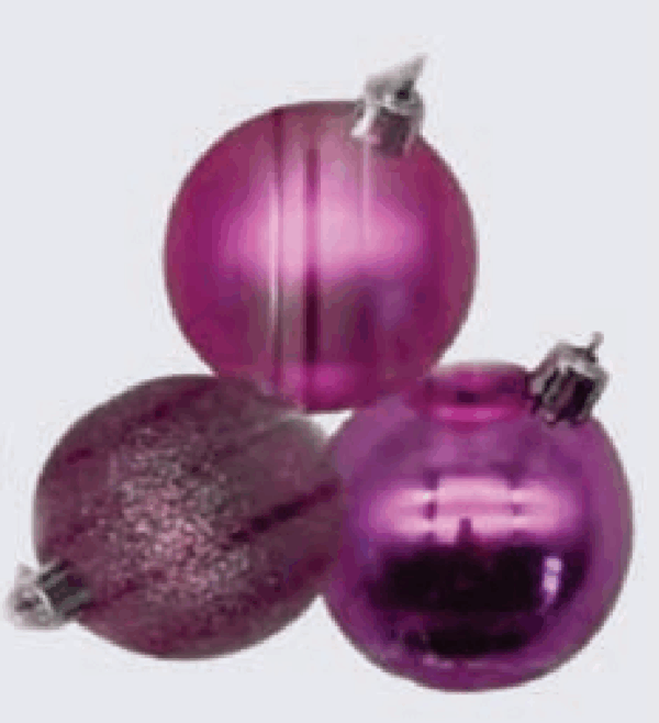 Bola 6cm rosa 9/36 tubo