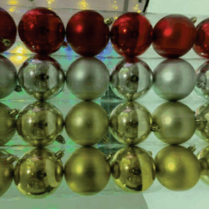 Bola 6cm champanhe (brilho,fosca)