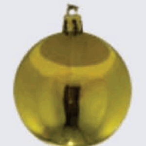 Bola de Natal Dourada 12cm