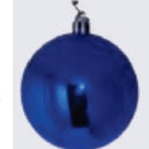 Bola de Natal Azul 15cm
