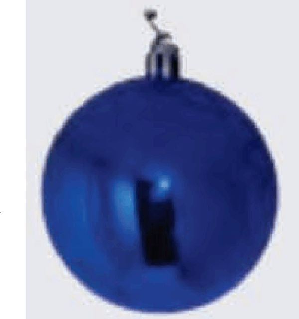 Bola de Natal Azul 15cm