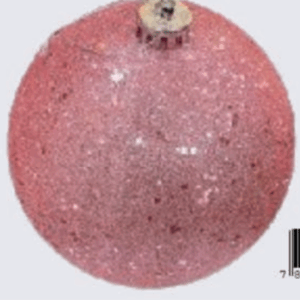 Bola 15cm Rosa com glitter