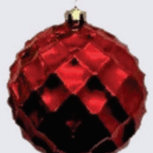 BOLA DIAMANTE 15CM VERMELHA