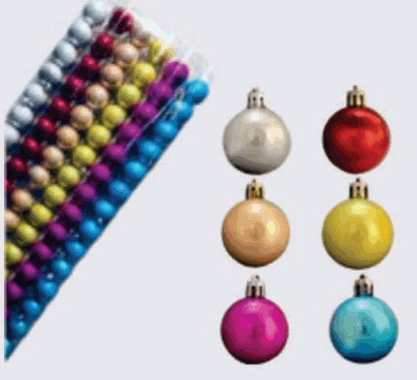 Bola 4cm peroladas(verm.,amarelo,azul, rosa, pink)