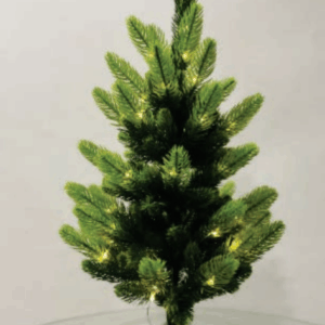 Árvore de Natal giratoria 60 leds Warm- 57 galhos - 60cm - Pilha