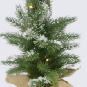 Árvore nevada 45cm com 10 LEDs warm A PILHA
