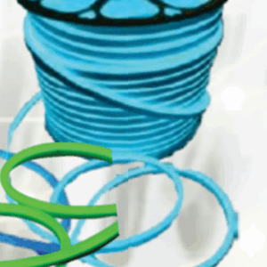 Mangueira neon azul claro 100m